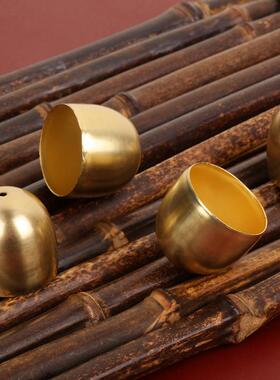 拉丝抛光 28mm风铃铛背篓铃铛碰碰铃喇叭铃民族风铃配件