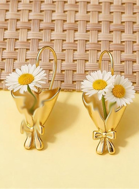 Mini flower bouquet necklace stylish jewelry for women女首饰