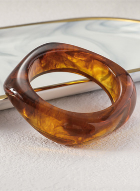 Cross-border jewelry fashion arc-shaped bracelet跨境潮流手镯