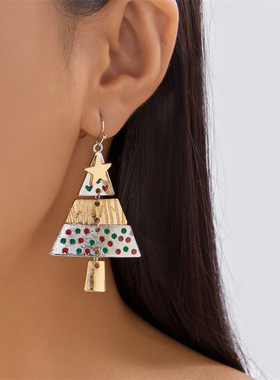 Party necklace and earrings for women Christmas decorations
