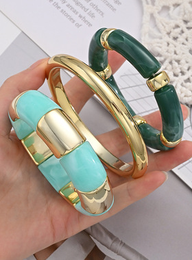 Fashion Resin Bracelet 3-Set Women's Jewelry跨境女士装饰手镯