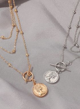 Pearl necklace women's fashion exaggerated Jewelry跨境项链