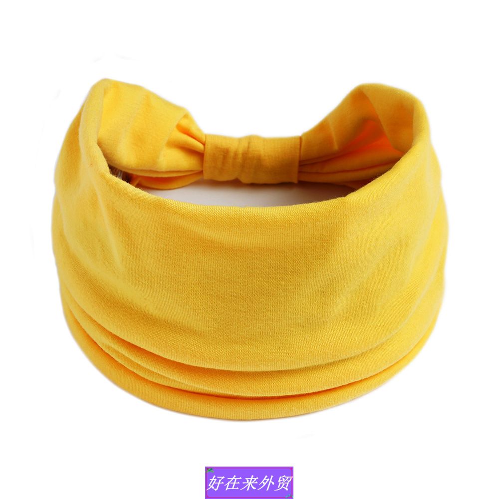 solid color Elasticity Headband Fashion headdress lady 发带 - 图1