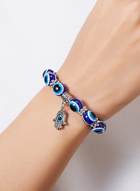 Cross-border creative elastic bead bracelet for couples手链