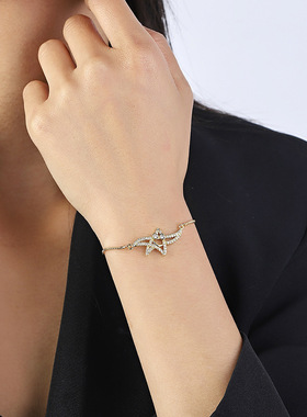 New women's zircon adjustable bracelet jewelry欧美流行手链女