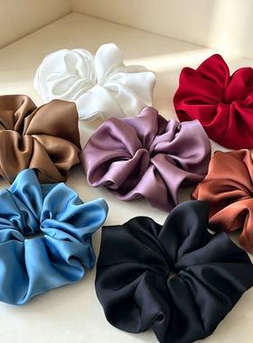 New solid-color hair bow for Korean style hair ties甜美发圈
