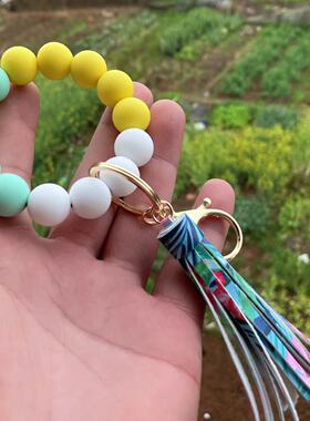 Lady's new wristband - Creative tassel keychain钥匙扣女士