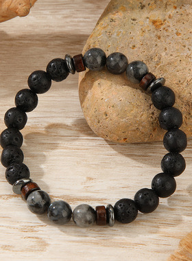 Cross-border tiger eye stone bracelet for men jewelry男手链