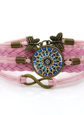 Cross-border Bosimi butterfly woven bracelet for women女手链