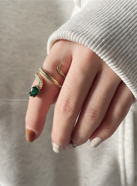 简约开口戒指女ins合金