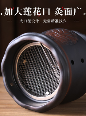 砭石艾灸罐艾炙器具大全随身灸家用火龙罐艾灸中医专用罐艾灸工具