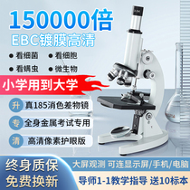 Optical microscope primary and middle school students special professional class children 100 thousand times scientific looking at bacterial sperm biodesktop