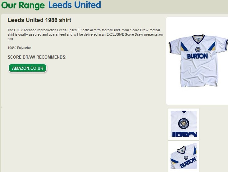 Leeds United 1982 Retro Shirt英格超兰列斯利兹联足球衣服-图2