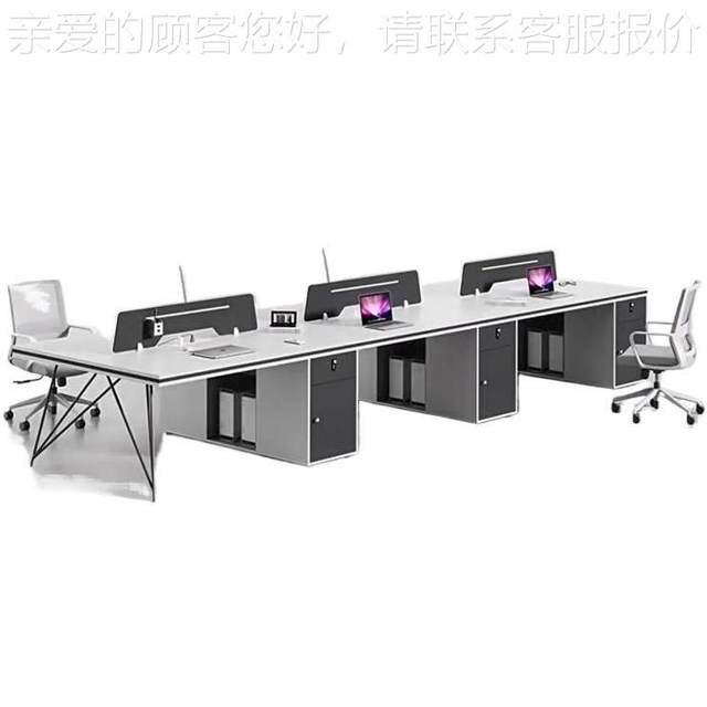 Agent desk MEKIA-49 staff desk staff seats simple office desk chair combination 6 person seat 4 financial