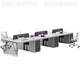 Agent desk MEKIA-49 staff desk staff seats simple office desk chair combination 6 person seat 4 financial