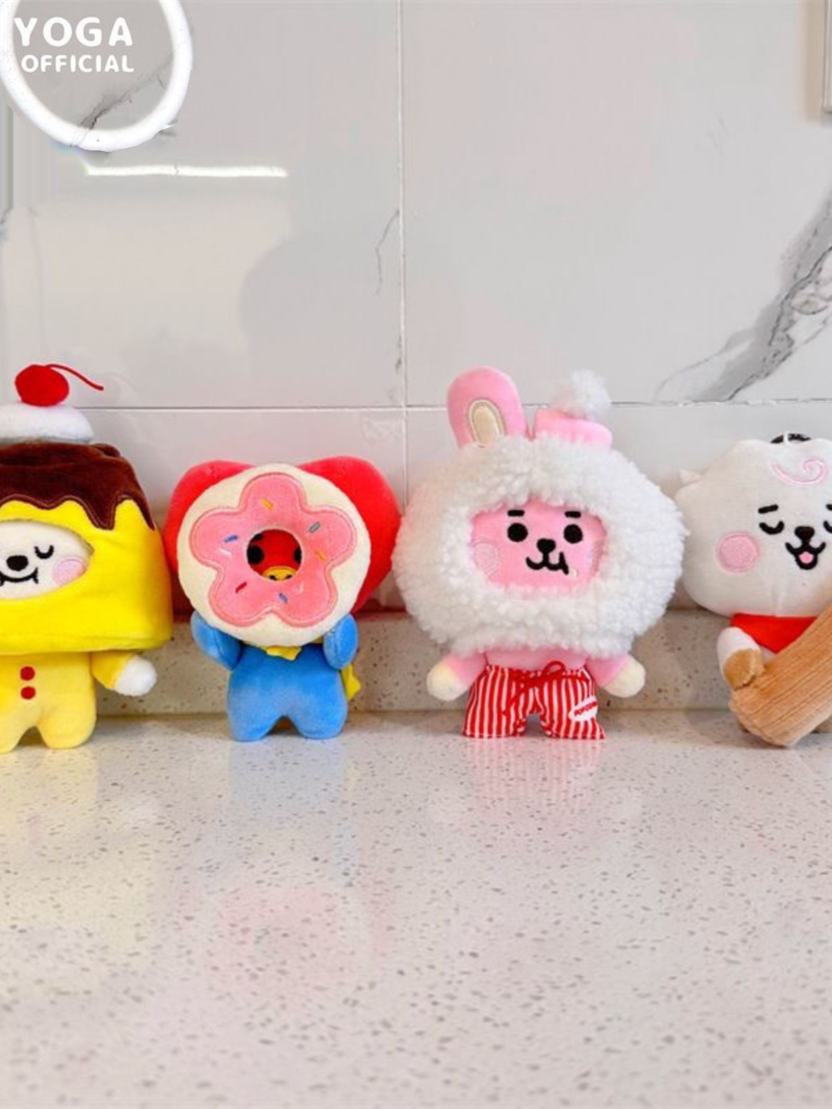 BT21 Holiday系列迷你玩偶动漫可爱毛绒公仔礼物挂件LINE FRIEND - 图0