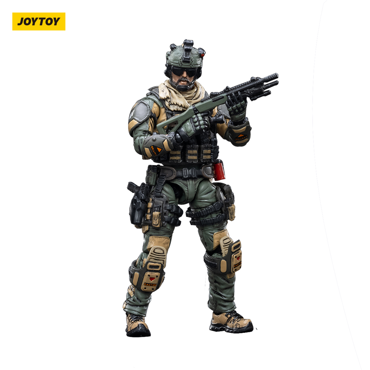 JOYTOY暗源1：18硬核酷玩系列军兵斯巴达小队 3.75寸可动兵人人偶 - 图3