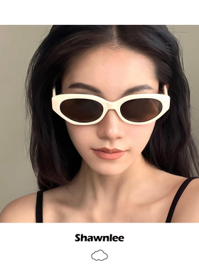 Shawnlee小框复古修颜猫眼墨镜女
