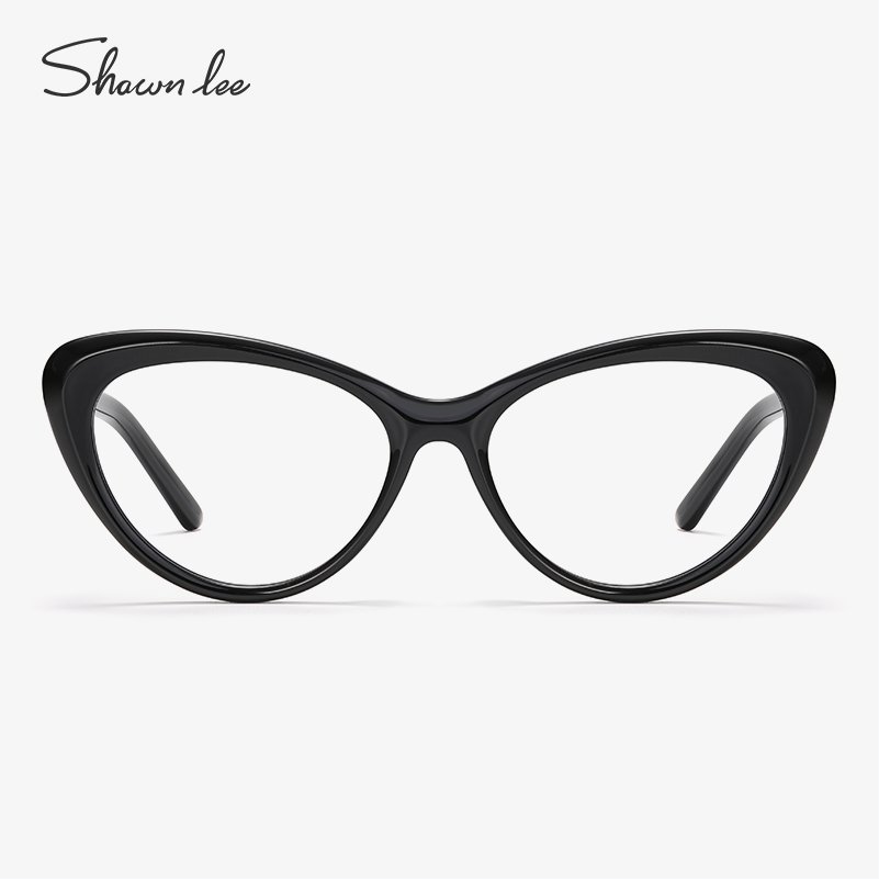 Shawnlee复古巴恩风猫眼眼镜框女高智感近视镜板材豹纹框可配度数