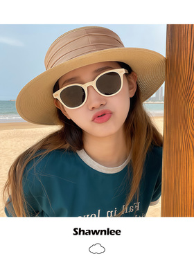 shawnlee复古少女墨镜防晒