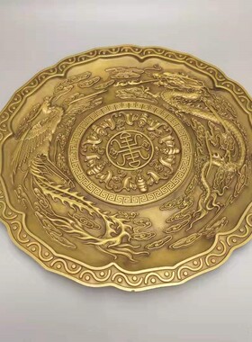 仿古铜雕龙凤呈祥供奉