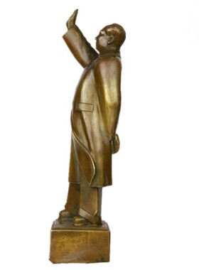 客厅办公区毛主席站像纯铜复古