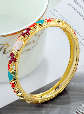 民族风小孩景泰蓝手镯