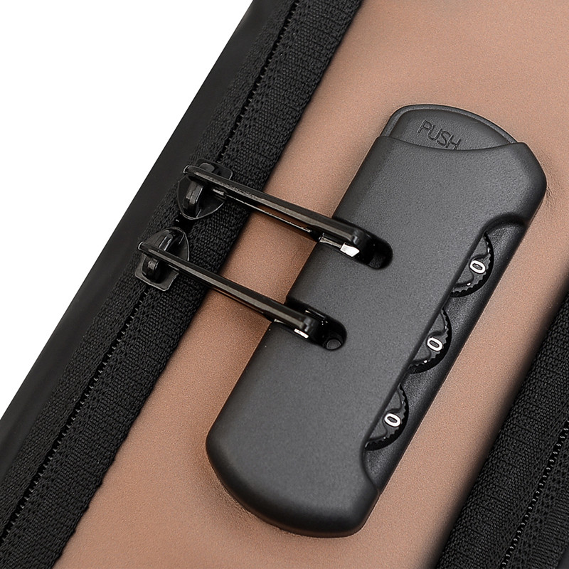 Men's large-capacity anti-theft combination lock crossbody chest bag