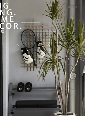 样板房阳台瑜伽健身拳击运动饰品