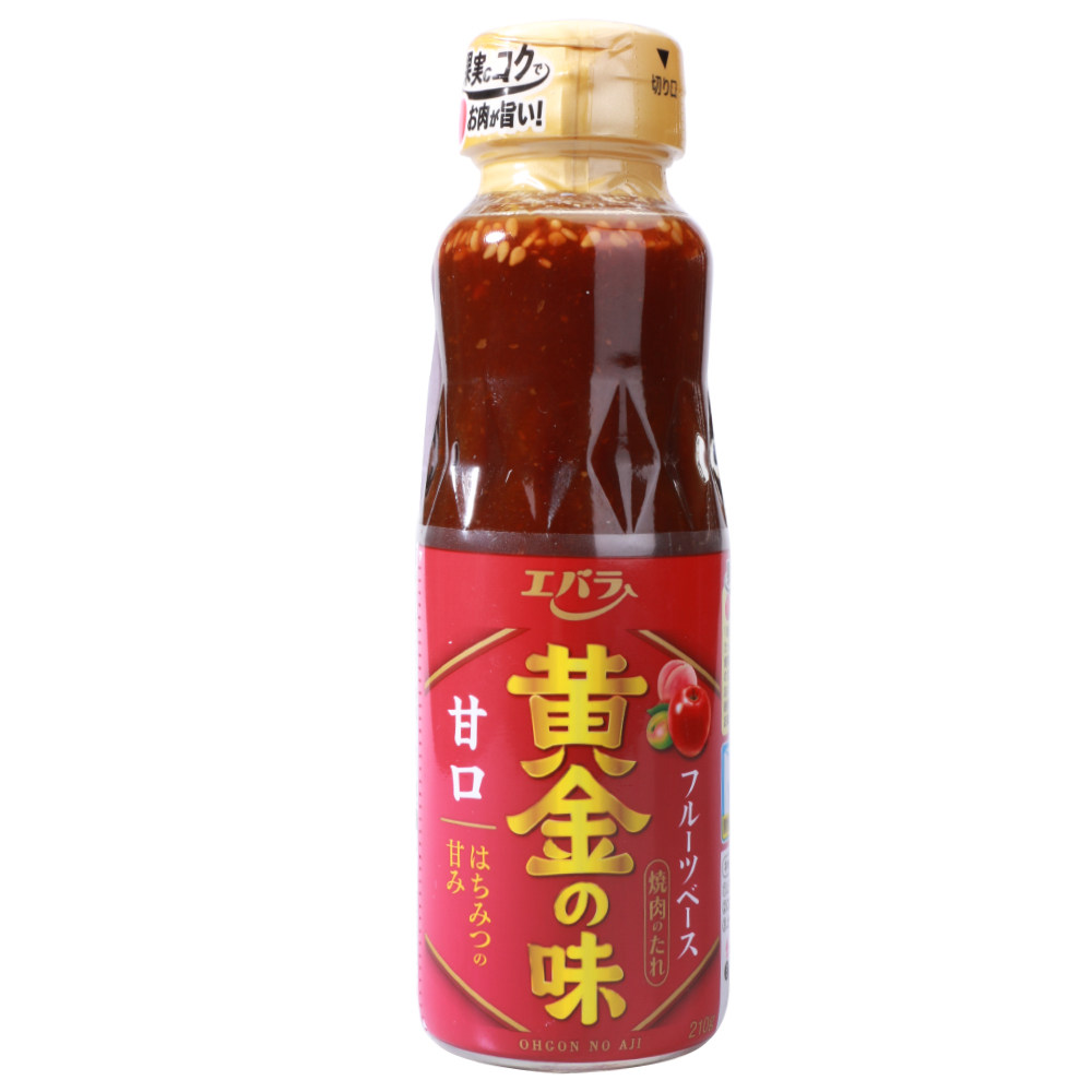 日本进口荏原黄金味烤肉酱210g日式烧烤肉牛排腌制蘸料酱油烧肉汁
