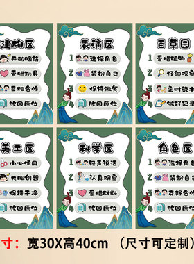 学校环创布置墙贴国潮风每月之星