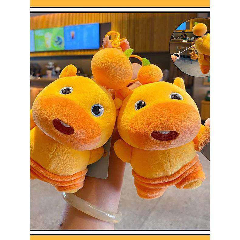 可爱下午茶水豚噜噜玩偶挂件书包包钥匙扣配饰毛绒公仔手办小礼物,淘宝优惠券,粉丝福利购,淘宝优惠卷