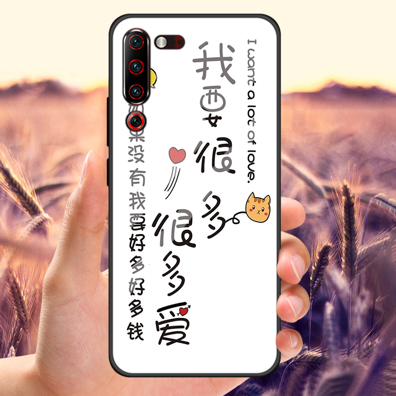 联想Z6Pro钢化玻璃壳Z6青春版手机壳镜面L38111文字情侣全包边Z6 Lite防摔保护套L78051玻璃壳定制男女款网红 - 图2