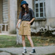 ໂສ້ງຂາສັ້ນ 5 ຖົງຫຼາຍຖົງ Ida elastic waist cargo