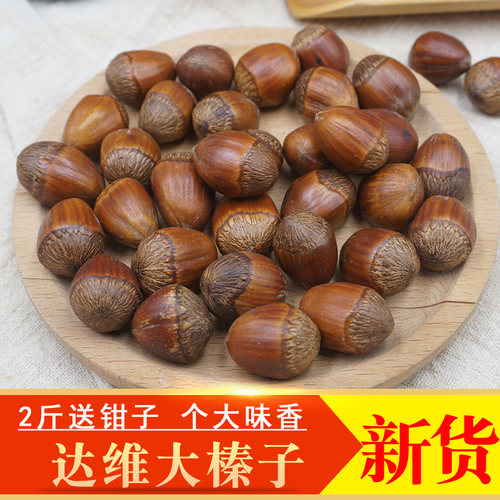 东北达维大榛子新货原味大榛子薄壳炒熟榛子坚果零食500g包邮 - 图1
