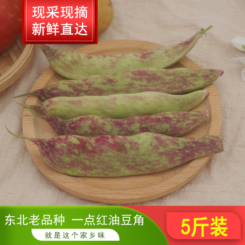 东北油豆角新鲜蔬菜一点红面芸豆开锅烂农家种植现摘现发5斤包邮 - 图2