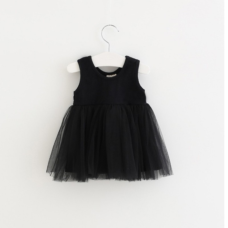 女童背心裙新款蓬蓬裙公主裙 pokoto连衣裙