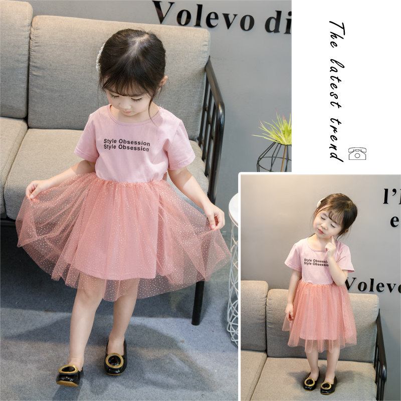 女宝宝洋气1夏装2小童3 4公主裙 pokoto连衣裙