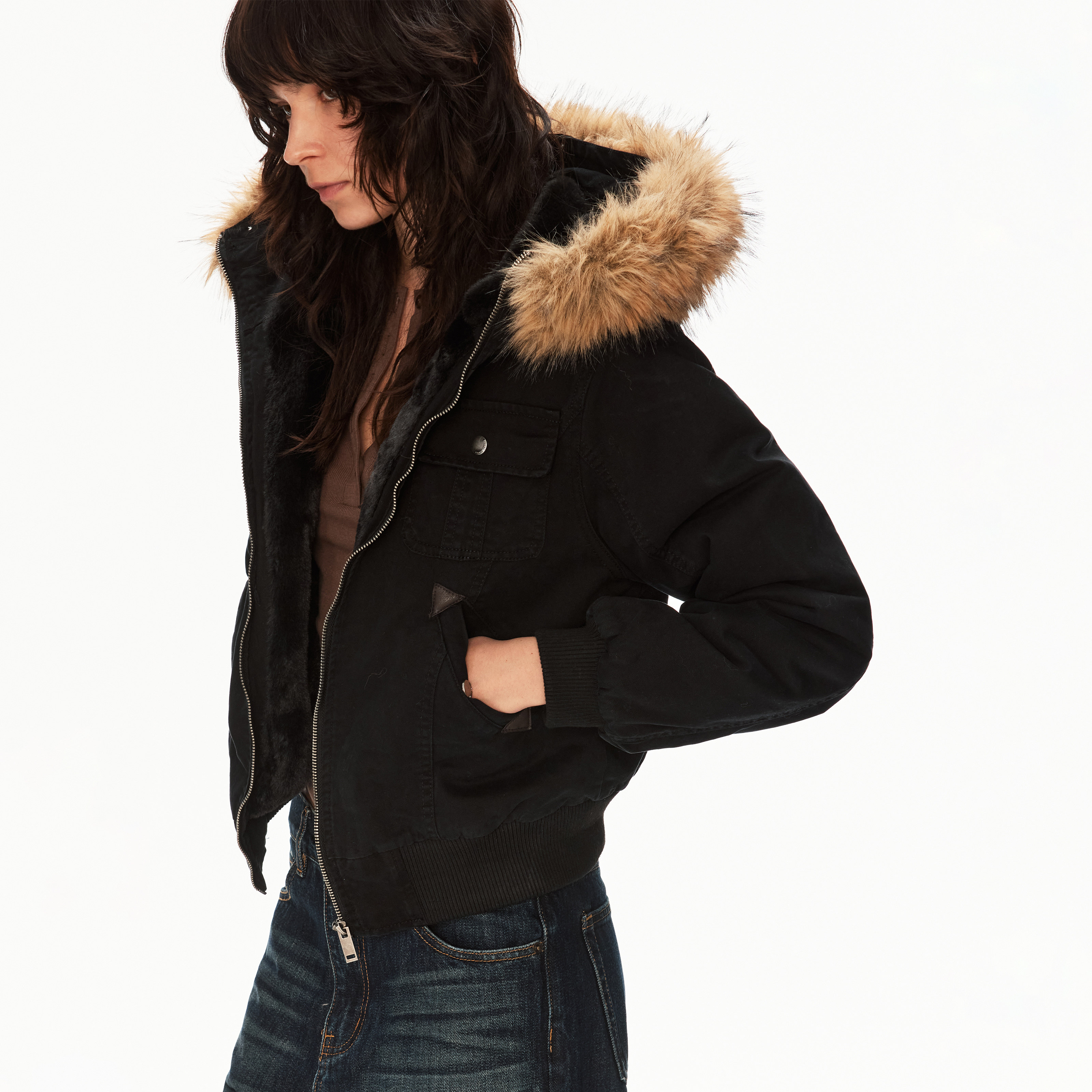 MADWITCH复古水洗帆布座山雕连帽夹克男女解构设计感痞帅工装外套,淘宝优惠券,粉丝福利购,淘宝优惠卷