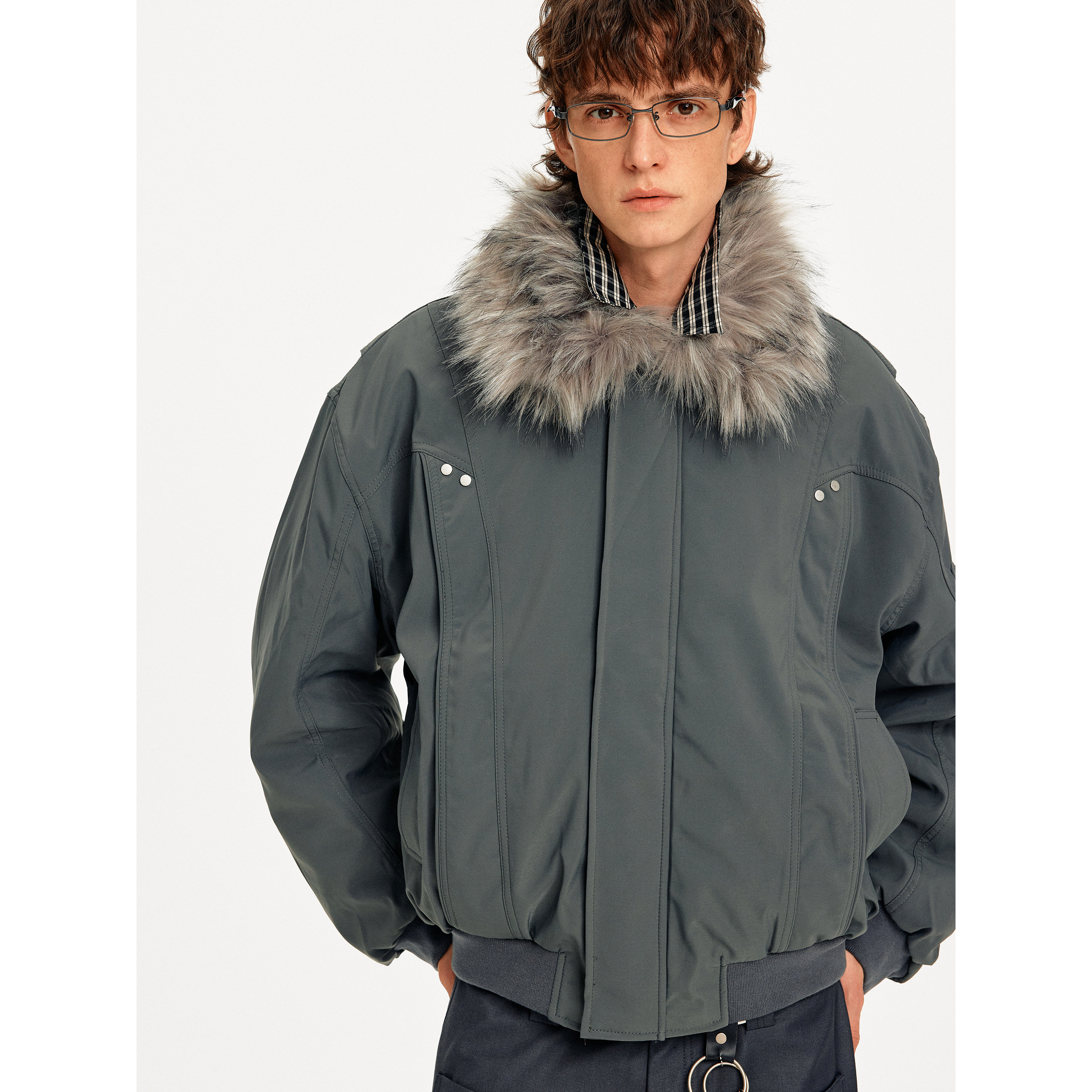 MADWITCH美式痞帅拼接毛领工装棉服男女冬季保暖设计感座山雕外套,淘宝优惠券,粉丝福利购,淘宝优惠卷