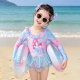 ເດັກຍິງແຂນຍາວຫນຶ່ງສິ້ນ swimsuit mermaid Princess dress