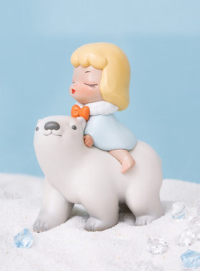 白夜童话猫黛丽Q版书房摆件可爱礼物送朋K友生日潮玩偶女桌面装饰