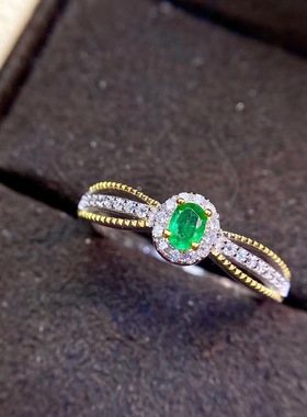 伯利尔女S925戒指空托