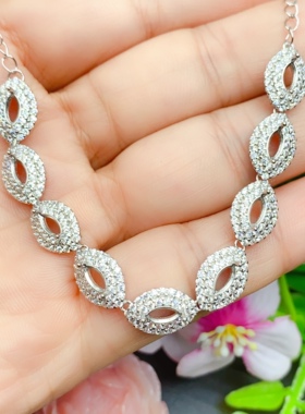 伯利尔女S925手链空托