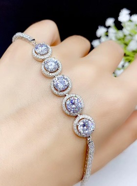 伯利尔女S925手链空托