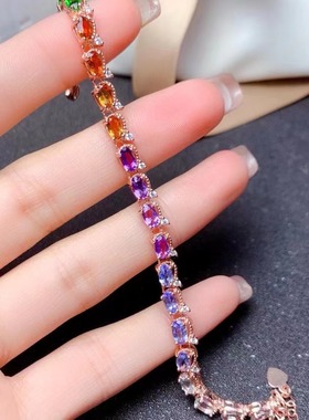 S925纯银手链空托学生百搭豪华