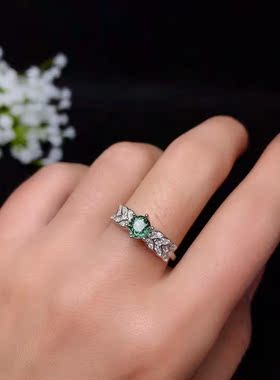 伯利尔女S925戒指空托