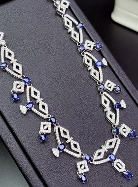 伯利尔银S925女项链空托