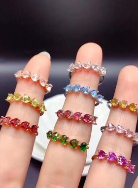 伯利尔女S925戒指空托