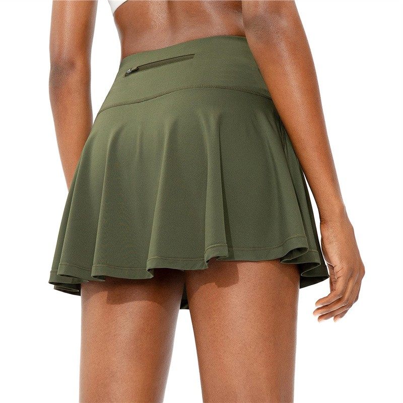 夏季欧美高腰瑜伽短裙弹力透气跑步运动健身网球裙防走光,淘宝优惠券,粉丝福利购,淘宝优惠卷